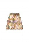 Skirt with lilac floral print SS23140L