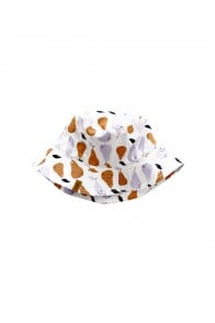 Hat cotton with pear print