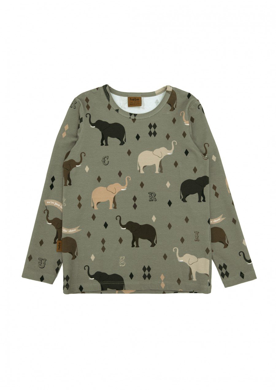 Top with elephant print FW23189L