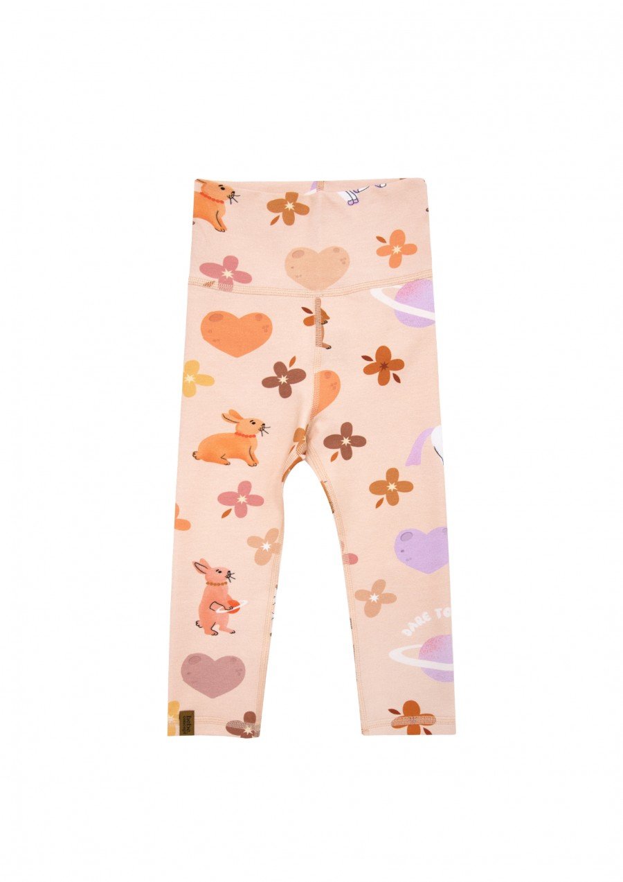 Leggings high waist with allover unicorn print FW24113