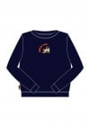 Sweater dark navy with Winter Days embroidery WINTER2304L