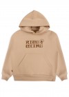 Hoodie sand brown with Rise & Shine print for adult SS24403