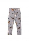 Leggings with high waist and dog print FW23201