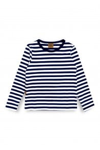 Striped top navy blue/ white stripes