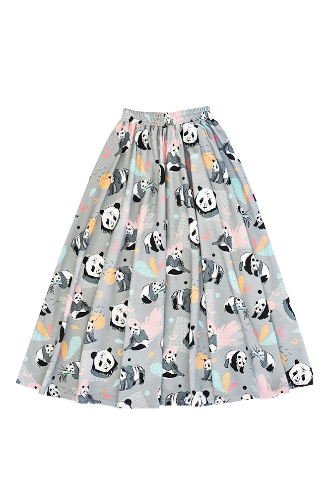 Maxi skirt with pandas MSV0007S