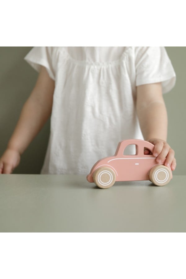 Wooden Toy Car pink