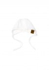 Hat for newborns white muslin SS24237