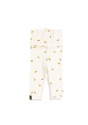 Rib leggings with all-over small croissant print 0156_F25226
