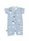 Romper with dog print, short SS19034