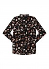 Blouse with floral black print FW21037L
