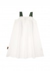 Dress white linen with frill SS20094
