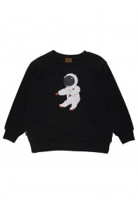 Sweatshirt black with astronout