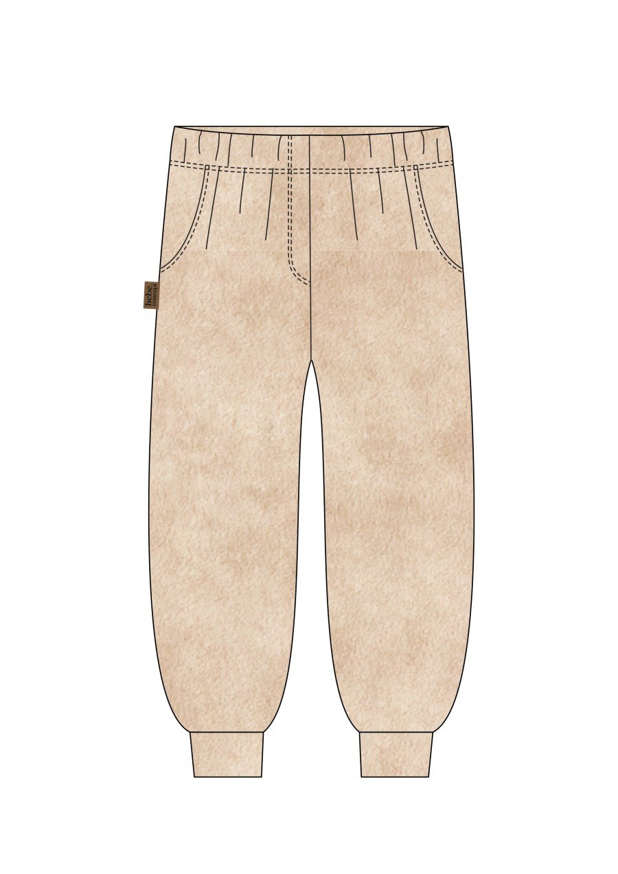 Pants beige velvet 0111_S25116