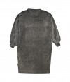 Sweaterdress cotton velvet grey for women FW20266