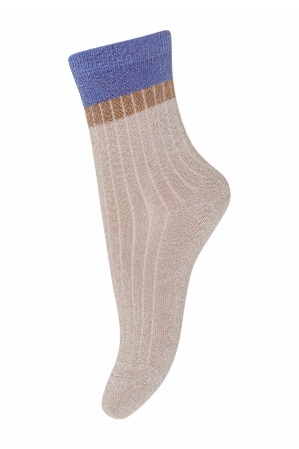 Norma glitter socks, aster purple 79191-0-1027