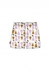 Shorts cotton with pear print SS24114