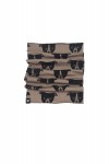 Scarf brown with dogs FW18175