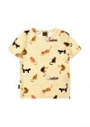 Top yellow with cats print SS24061L