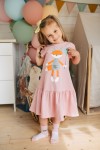 Dress pink with Tuta`s fox print TUTSS2304