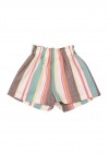 Shorts with pastel stripes for girls SS20017
