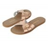 Salt-Water Slides rose gold sandals, adults 9921T