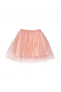 Skirt pink jersey and multiple layer tulle