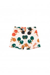 Swimming trunks with ping pong print