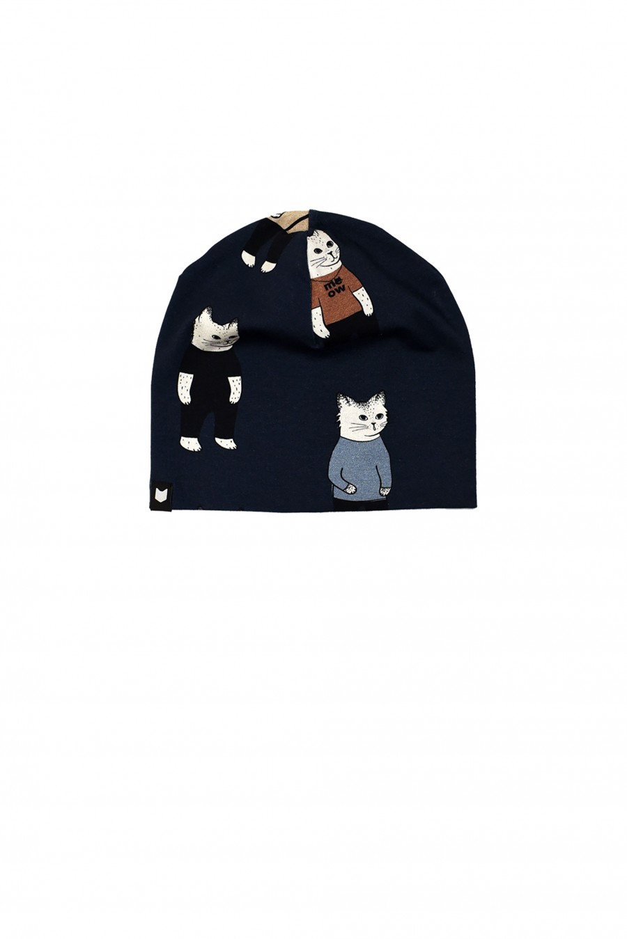 Dark blue hat with cats FW18038