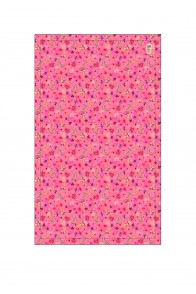 Table cloth 250x140 cm with pink fruits allover print