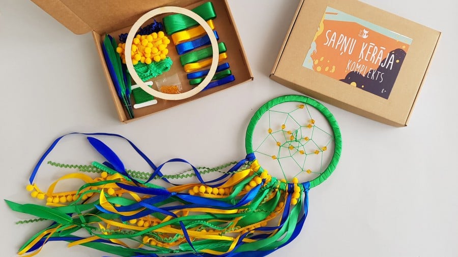 Dream catcher craft kit "Green KIDDO030