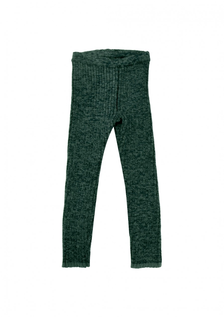 Pants green merino wool FW22428