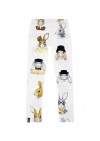 Leggings white with Easter bunny print E21008