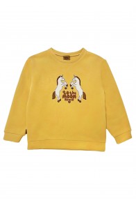 Sweatshirt yellow with unicorns