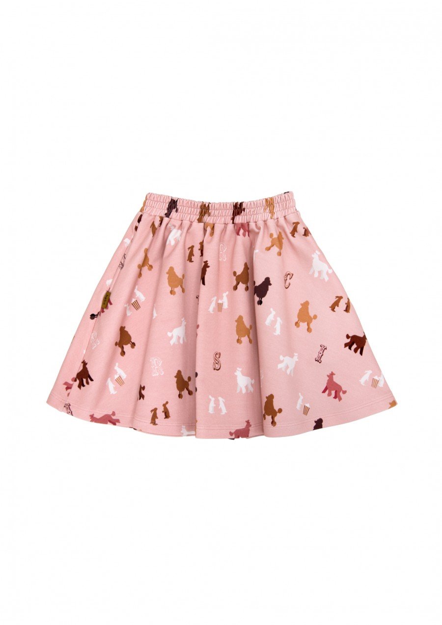 Skirt with poodle print FW23100L