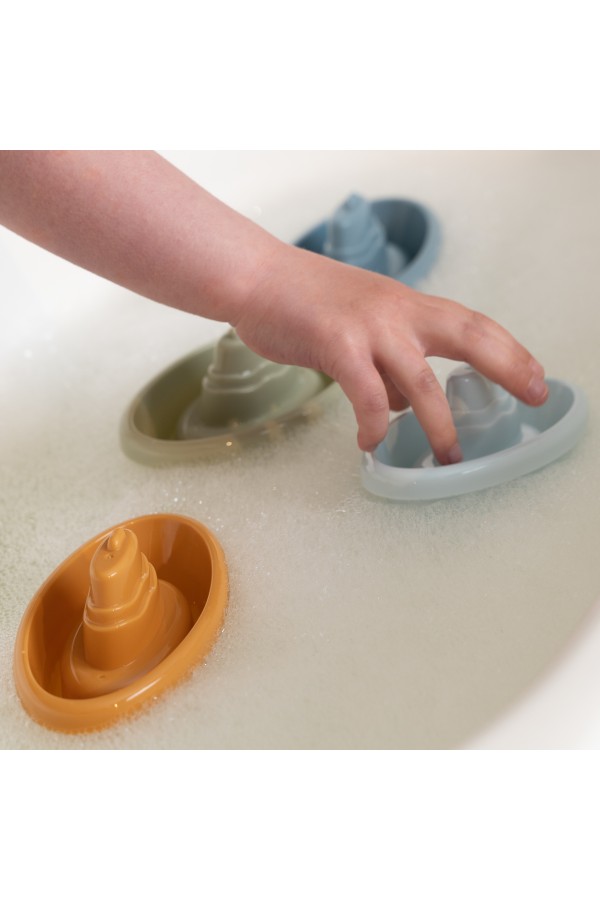 Little Dutch Stackable Bath Boats Blue