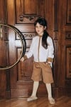 Short pants brown corduroy with buttons FW23235L