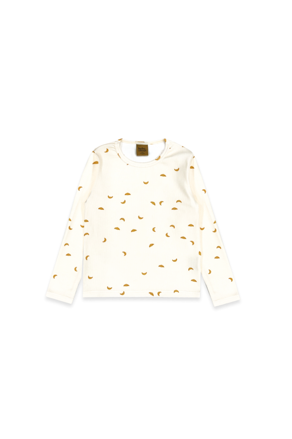 Rib top with all-over croissant print 0184_F25227