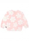 Sweater pink with big flower print SS22286