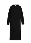 Black knitted slim fit dress 0397_LM053