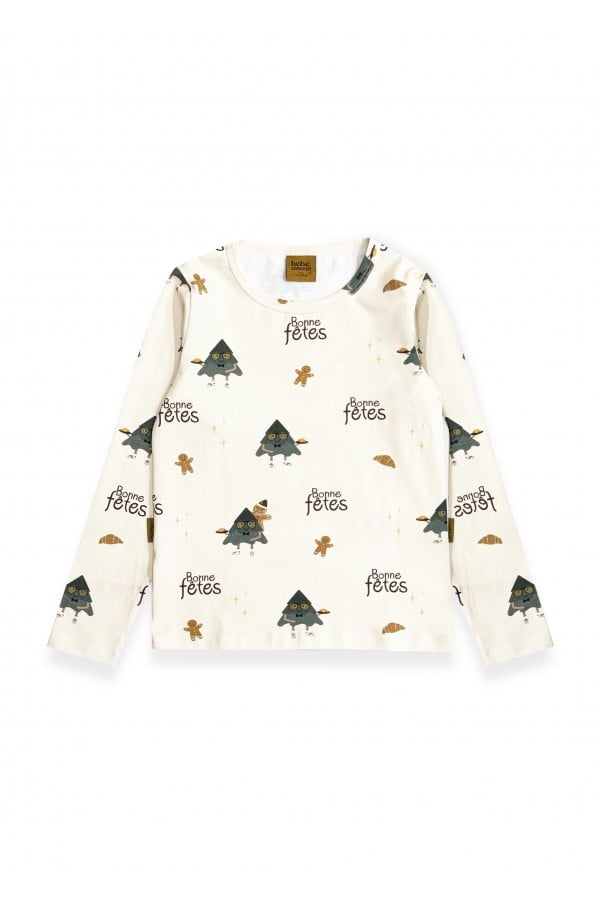 Top with all-over festive print 0108_F25249