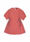 Dress red and pink checkered with sleeves SS21158L