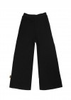 Pants black ribbed for female FW23065