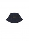 Hat blue checkered with embroidrey bon voyage FW21125