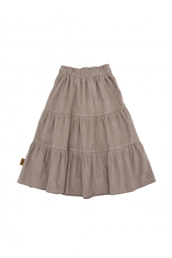 Skirt pepper grey corduroy FW24089