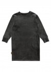 Sweatshirt dress dark grey velvet FW23225