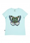 Top for female light blue with BUTTERFLY KLA052