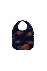 Bib with allover planet print