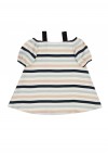 My little daughter linen summer dress, with stripes SS180187