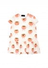 Top with ruffle and strawberries print SS23157L