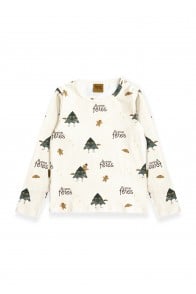 Top with all-over festive print